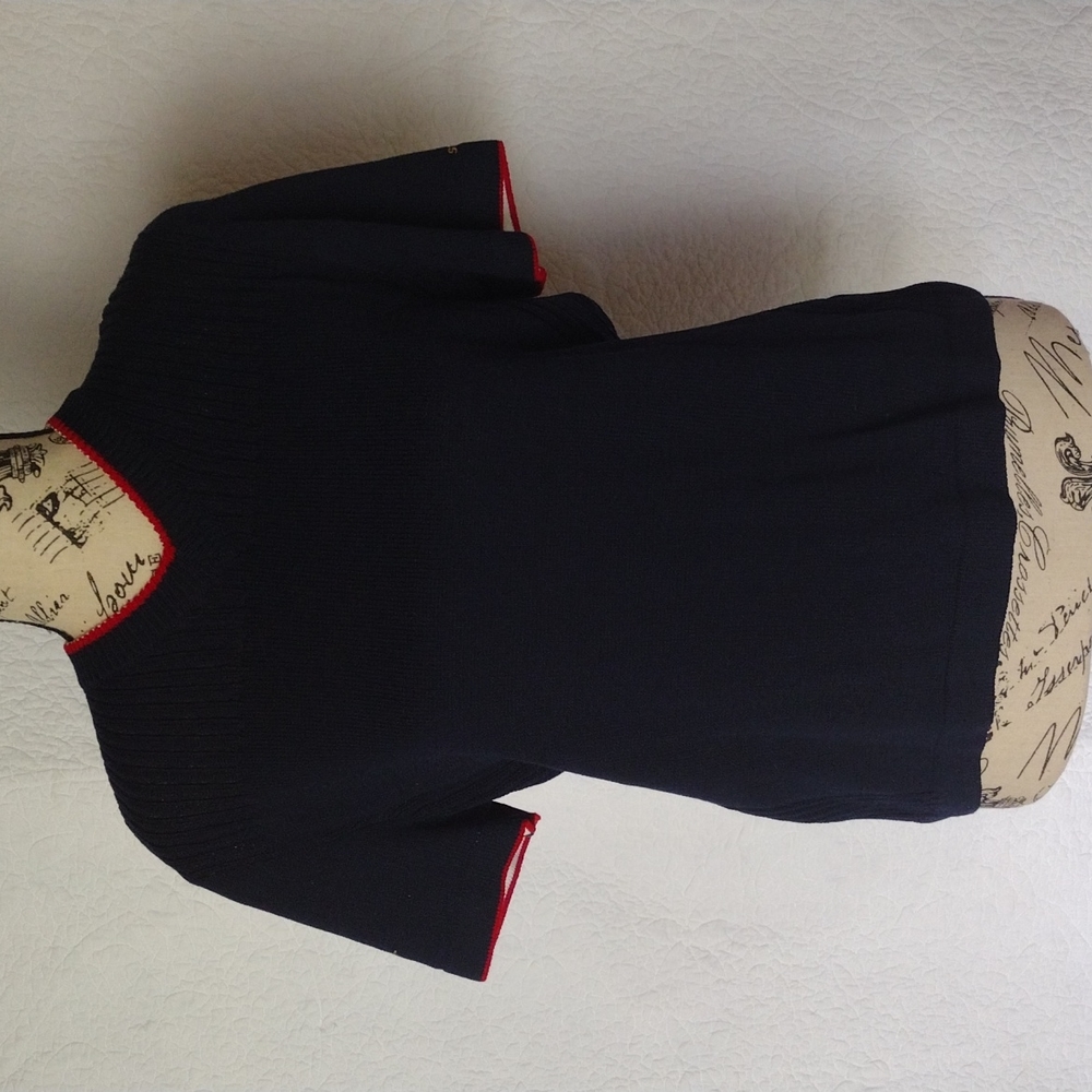 St John Sport Navy Blue SS Sweater S